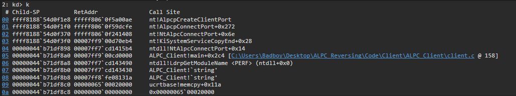 Port name proof — kernel reads our port name