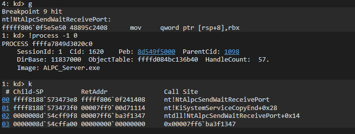 Kernel blob payload — first copy proof